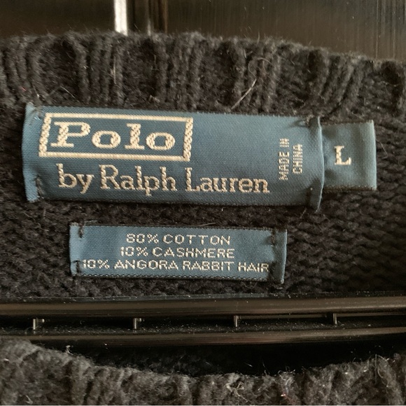 Polo Ralph Lauren Men's Fair Isle Cashmere Angora Crewneck Sweater - Picture 2 of 4